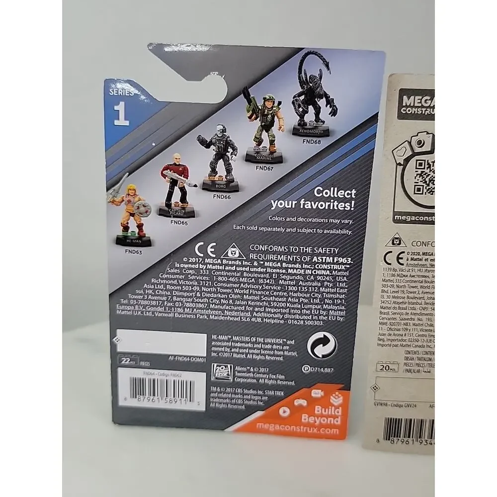 Mega Construx Masters Of The Universe Mini Figure Trap Jaw & Skeletor NIP MOTU